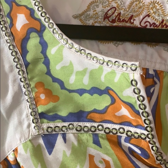 Robert Graham 100% Silk Top Summery NWT - Picture 5 of 5